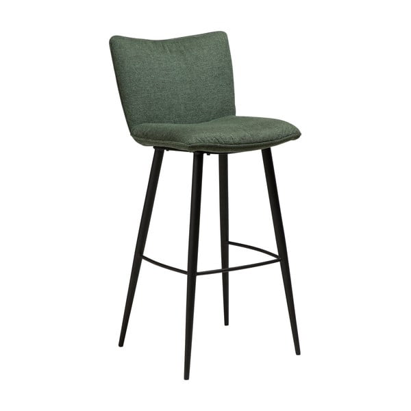 Zaļš bāra krēsls ar tērauda kājām DAN-FORM Join, augstums 103 cm