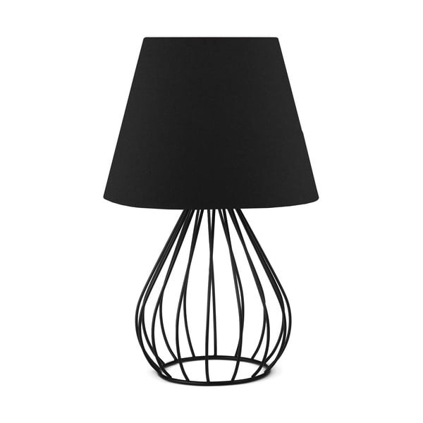 Melna galda lampa Oval – Magenta Home