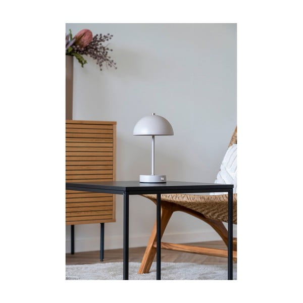 Krēmkrāsas LED galda lampa (augstums 25 cm) Holt – House Nordic-image-2