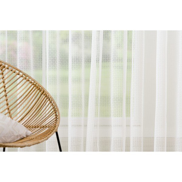 Balts dienas aizkars 400x260 cm Agra – Mendola Fabrics-image-2