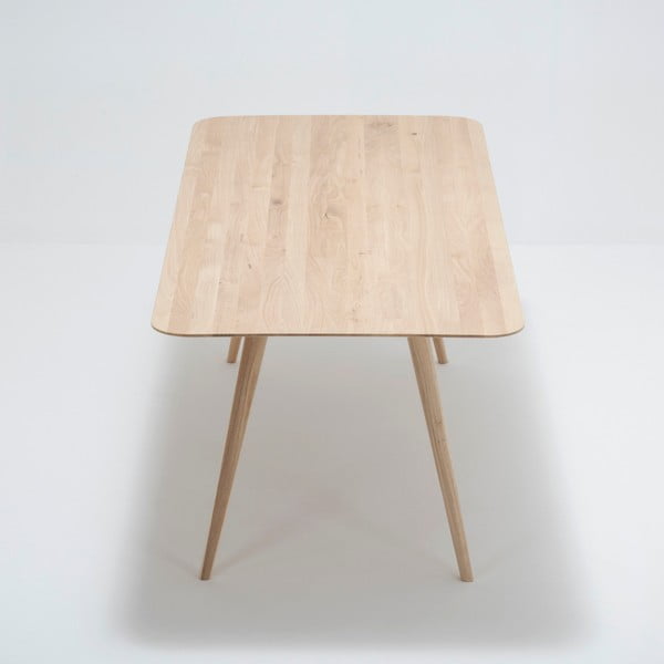 Ēdamgalds no ozola masīvkoka Gazzda Stafa, 200 x 90 cm-image-3