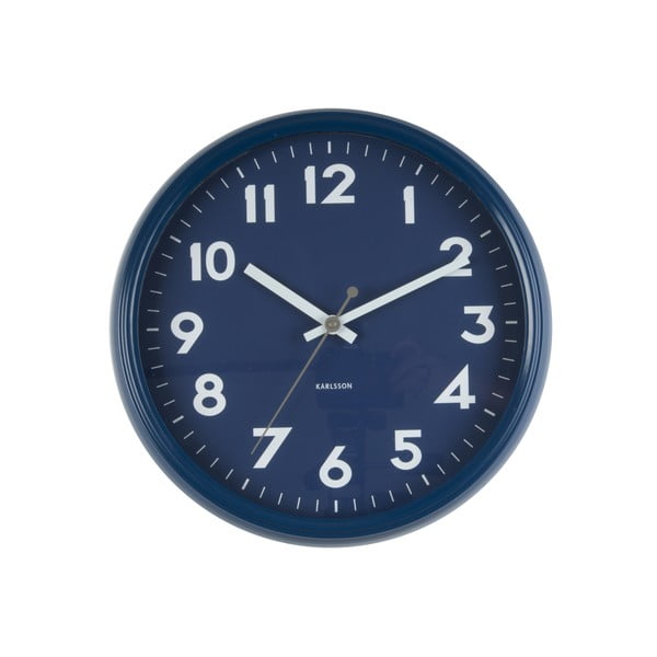 Zilais Karlsona emblēmu pulkstenis