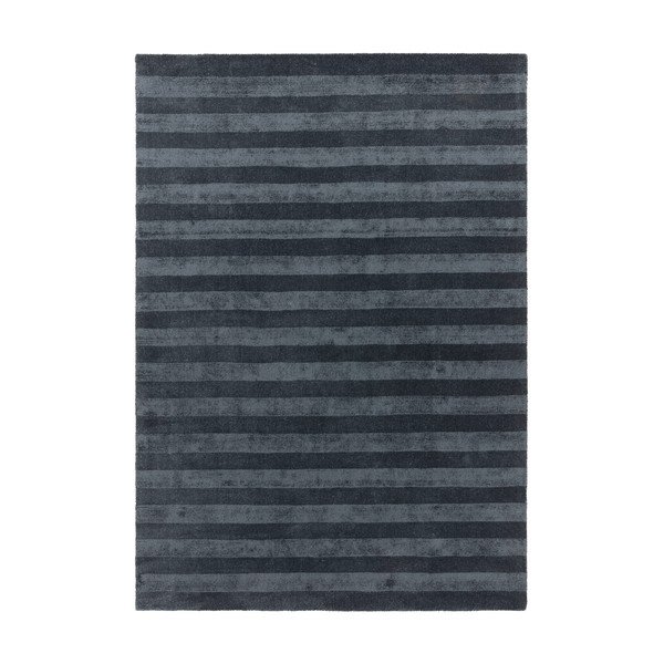 Tumši zils ar rokām darināts paklājs no pārstrādātas šķiedras 160x230 cm Connor – MADE