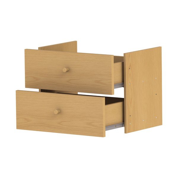 Dabīga toņa atvilktnes moduļu plauktu sistēmai ar ozolkoka imitāciju 43x33 cm Z  – Tenzo-image-3