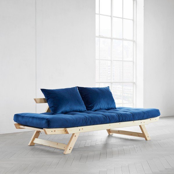 Mainīgs dīvāns Karup Bebop Natural/Velvet Navy-image-2