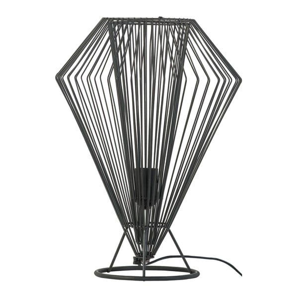 Melna galda lampa Vox Cesto, ⌀ 31 cm