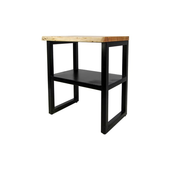 Koka sānu galdiņš ar plauktu HSM kolekcija SoHo Acacia-image-2