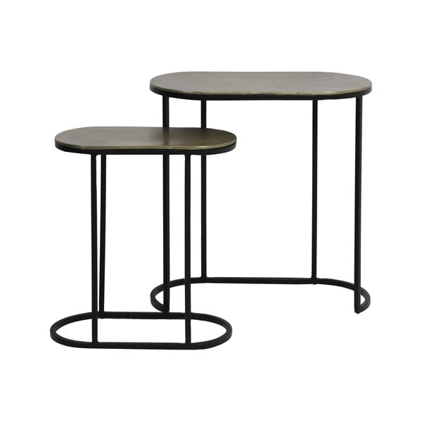 Metāla sānu galdiņi (2 gab.) 26x53 cm Bocov – Light & Living