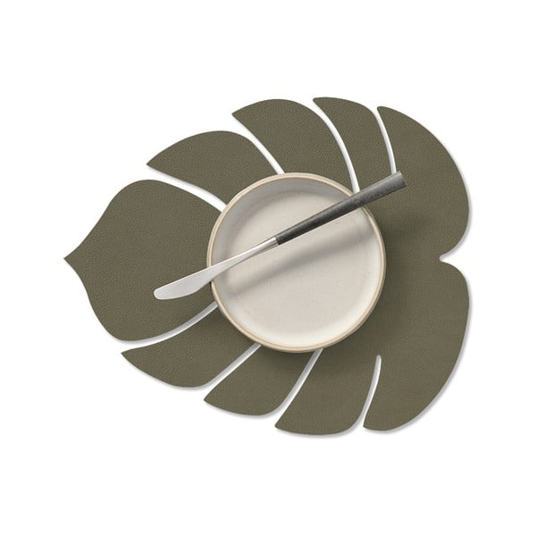 Galda paliktnis no ekoloģiskās ādas 22x26 cm Monstera Leaf Nupo – LIND DNA-image-1