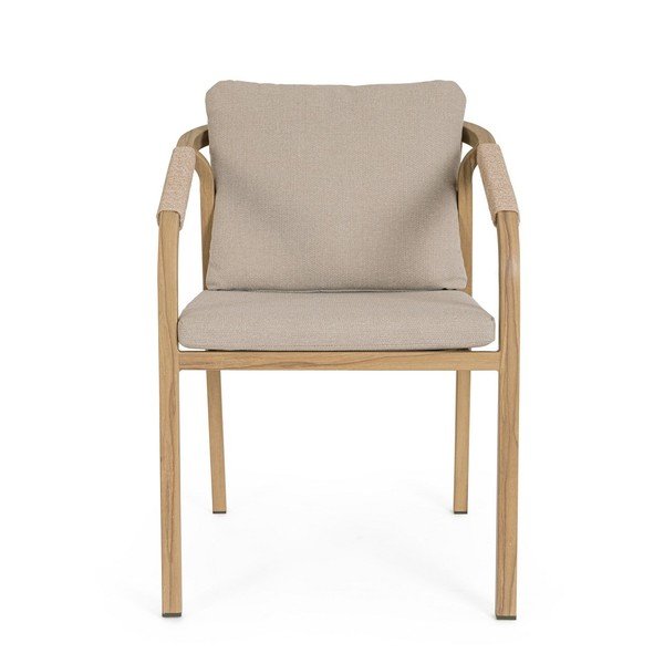 Dabīga toņa metāla dārza krēsls Kalimera – Bizzotto-image-2