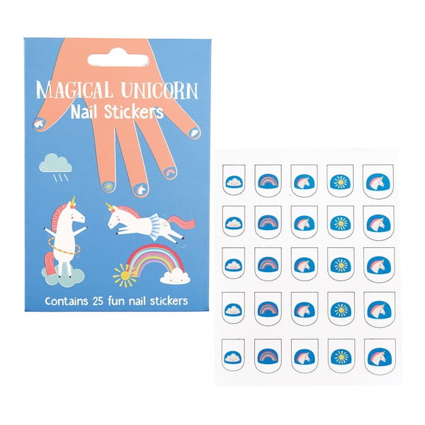 Radošais komplekts Magical Unicorn – Nail stickers – Rex London