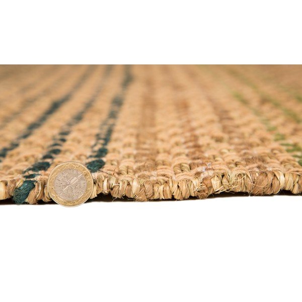 Jūras zāles, džutas un kokvilnas paklājs Flair Rugs Zils, 80 x 150 cm-image-3