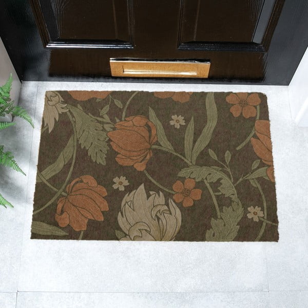 Kokosšķiedras kājslauķis 40x60 cm William Morris Rose – Artsy Doormats-image-2