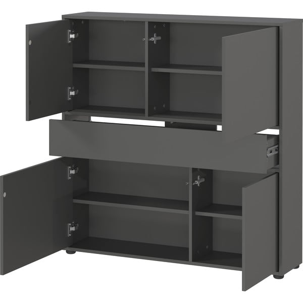 Antracīta pelēks skapītis 105x108x25 cm Ameca 2.0 – Germania-image-2