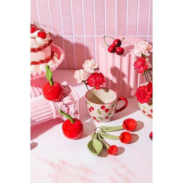 Bēša keramikas krūze 250 ml Cherries – Sass & Belle-image-1