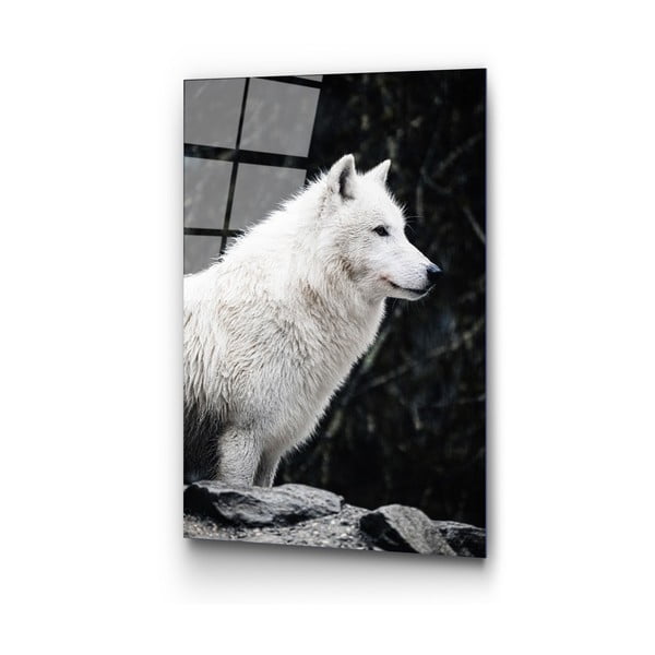 Stikla glezna 70x100 cm White Wolf – Wallity-image-4