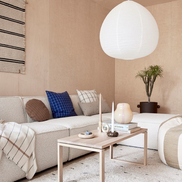 Ziloņkaula krāsas abažūrs ø 60 cm Kojo – OYOY Living Design-image-1