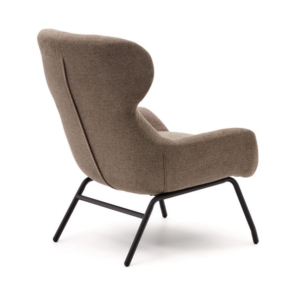 Brūns atpūtas krēsls Belina – Kave Home-image-3