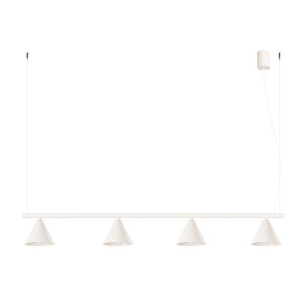Bēša tērauda piekaramā lampa Zylo – Sollux