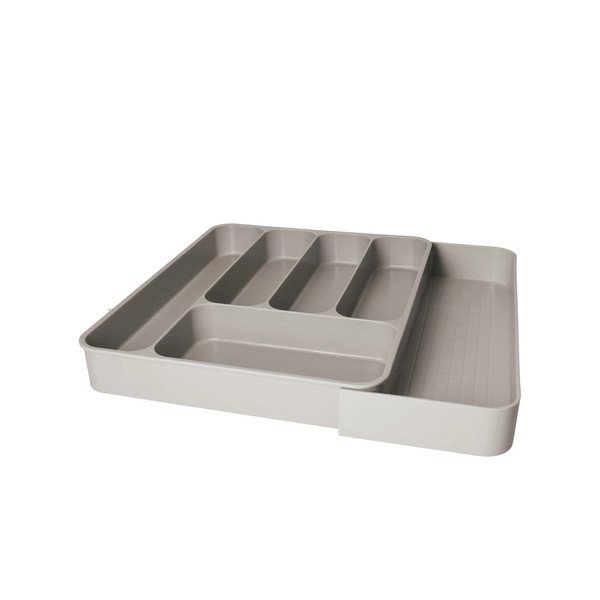 Pelēks plastmasas pielāgojams galda piederumu organizators 39 x 43,5 cm – Brandani