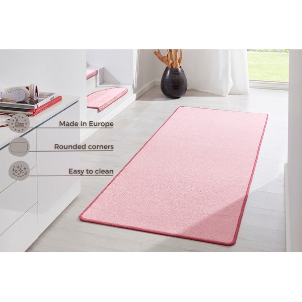 Gaiši rozā celiņa paklājs 80x200 cm Fancy – Hanse Home-image-4