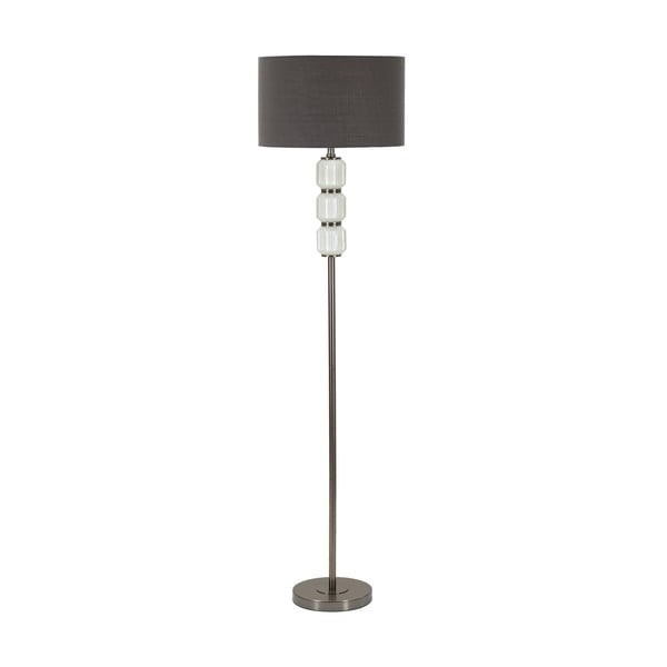 Pelēka stāvlampa ar auduma abažūru (augstums 163 cm) Bright – Mauro Ferretti