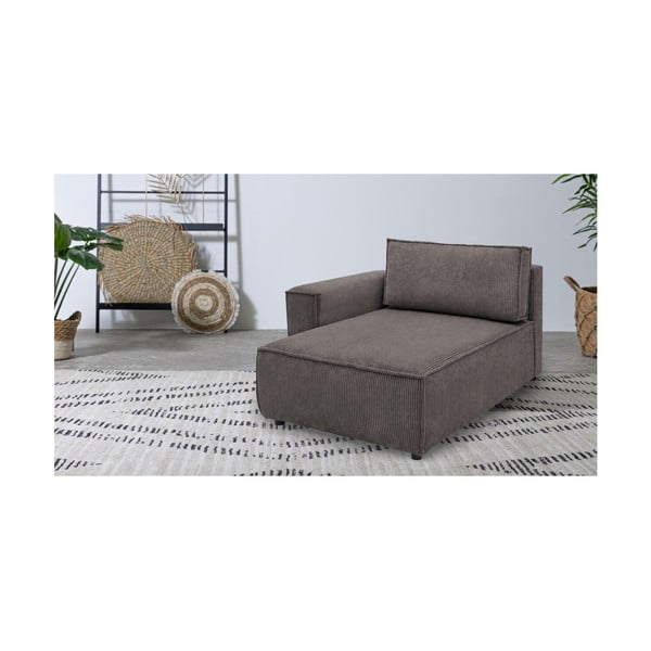 Gaiši brūns velveta modulārais dīvāns (ar kreiso stūri) Nihad modular – Bobochic Paris-image-1