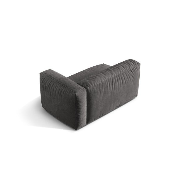 Pelēka samta modulārā dīvāna daļa (ar labo stūri) Martina – Micadoni -image-2
