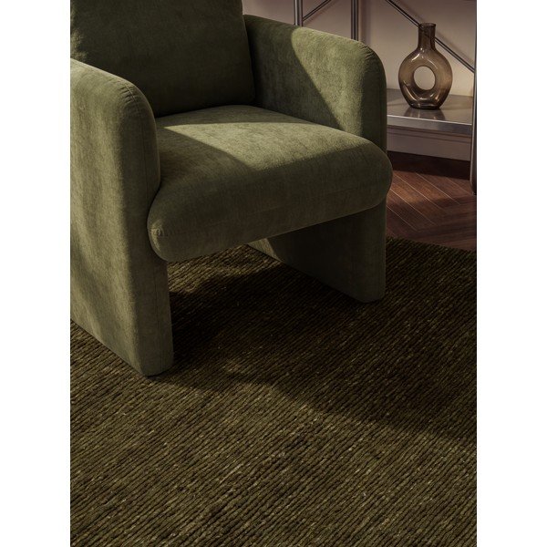 Tumši zaļš ar rokām darināts vilnas paklājs 160x230 cm Bexley Woolwich – Ted Baker-image-2