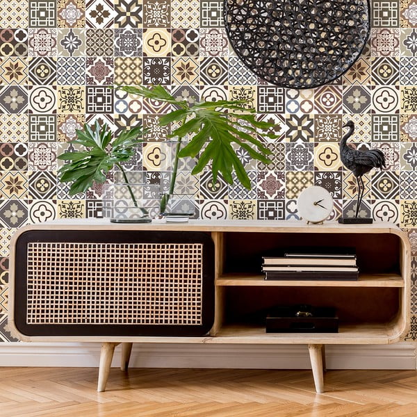 Sienas uzlīmju komplekts (24 gab.) Ambiance Kenjito, 15 x 15 cm-image-4