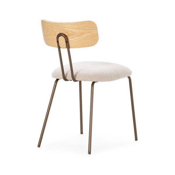 Bēšs/dabīga toņa polsterēts pusdienu krēsls Olimpia – MOME-image-4