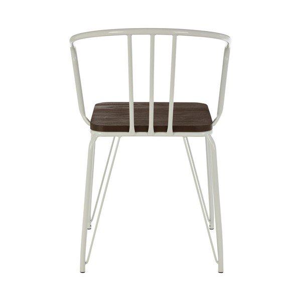 Balts/dabīga toņa gobas masīvkoka pusdienu krēsls District – Premier Housewares-image-4