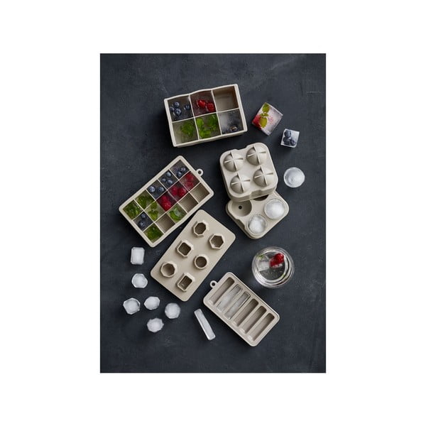 2 pelēku silikona veidņu komplekts saldējumam Bitz-image-2