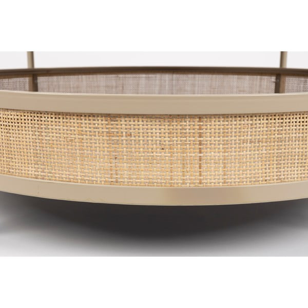 Bēšs/dabīga toņa apaļš žurnālgaldiņš ø 80 cm Makoto – White Label-image-4