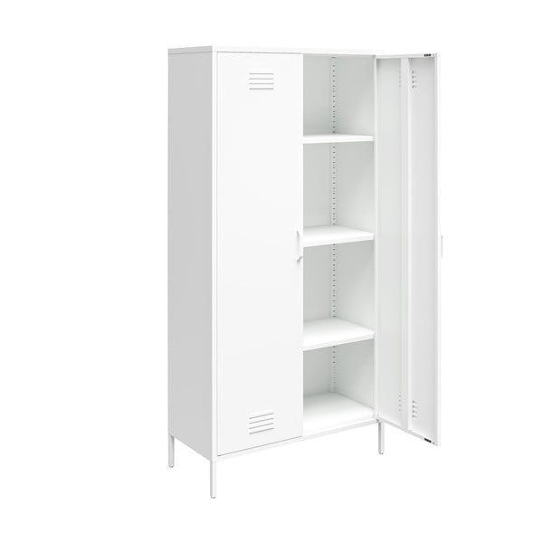 Balts metāla skapis 90x185 cm Mission District – Støraa-image-3