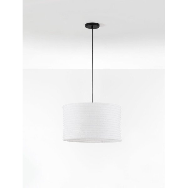 Balta lina piekaramā lampa ø 50 cm Linnet – Nova Luce-image-3
