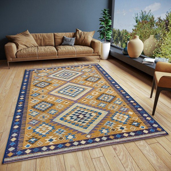 Okera dzeltens paklājs 80x165 cm Cappuccino Peso – Hanse Home-image-1