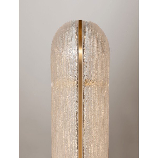 Misiņa krāsas metāla LED galda lampa ar stikla abažūru (augstums 40 cm) Gloree – Nova Luce-image-4
