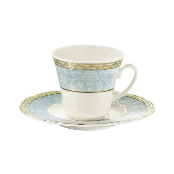 6 porcelāna krūzīšu un apakštasīšu komplekts Kutahya Hedwig, 50 ml