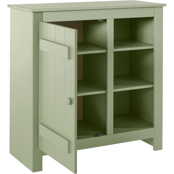 Gaiši zaļš priedes masīvkoka skapītis 90x90 cm Bertram – Støraa-image-3