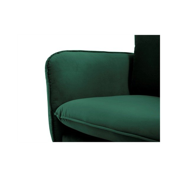 Zaļš samta dīvāns Cosmopolitan Design Vienna, 160 cm-image-4