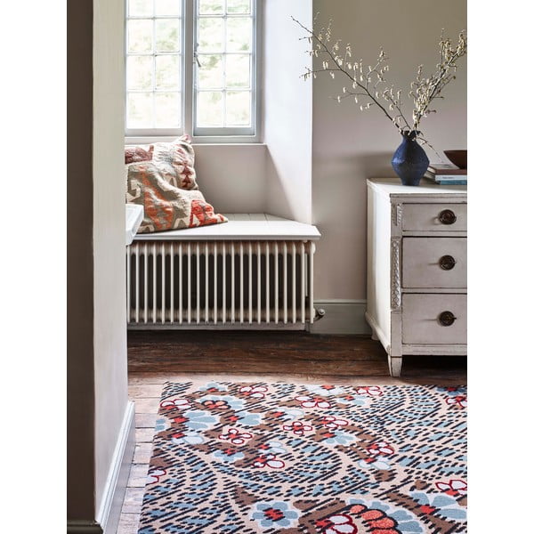 Brūns vilnas paklājs 200x300 cm Paisley – Agnella-image-1