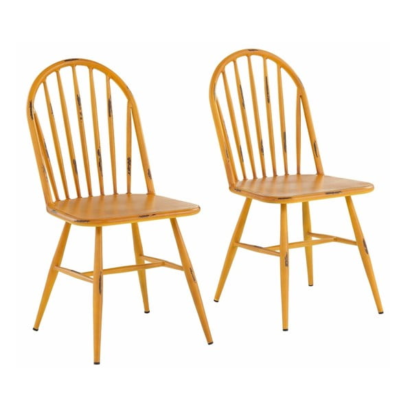 2 dzelteno dižskābarža krēslu komplekts Støraa Alexis
