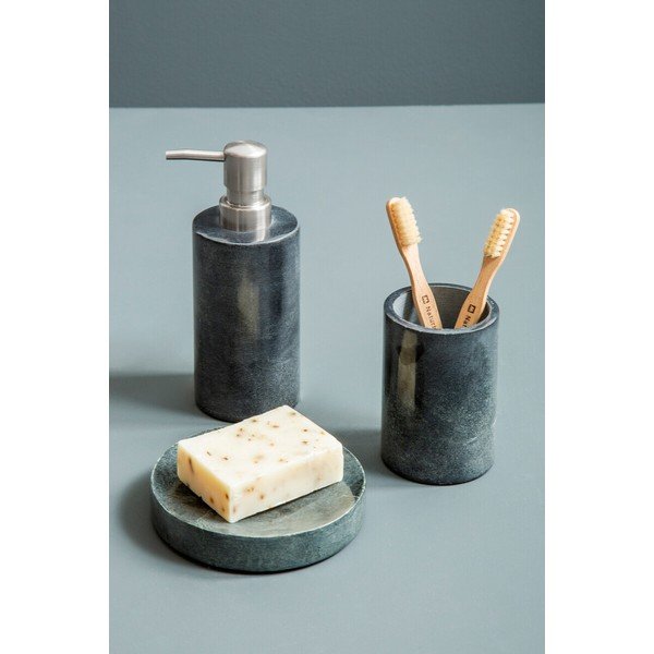 Tumši pelēks akmens ziepju dozators Kamal – Premier Housewares-image-1