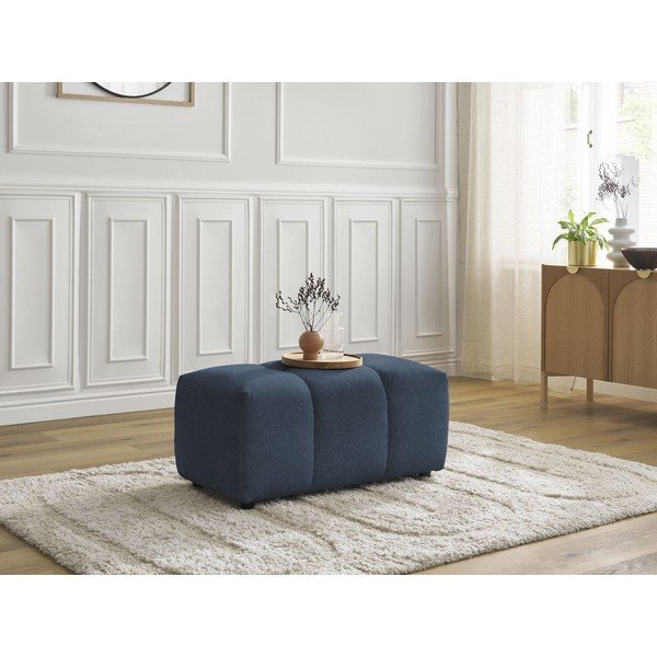 Zils kāju soliņš no šenila auduma Roxelane – Bobochic Paris-image-4