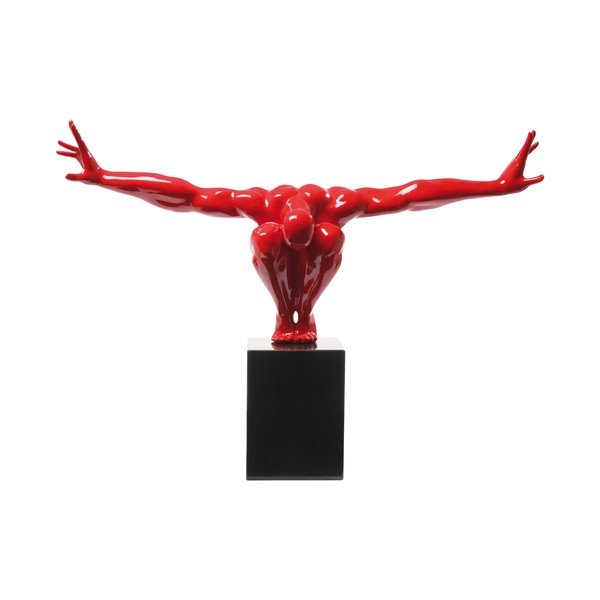 Sarkana dekoratīva statuete Kare Design Athlete, 75 x 52 cm-image-2