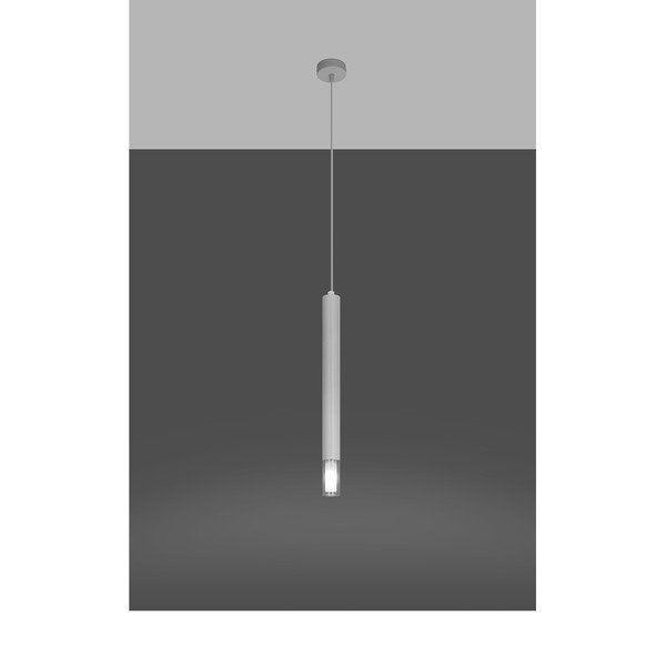 Balta metāla piekaramā lampa ø 8 cm Vittoria – Sollux-image-2