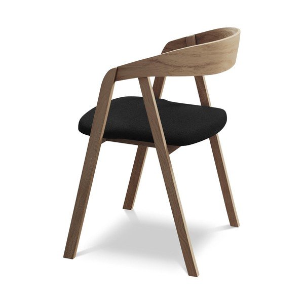 Melns masīvkoka ēdamistabas krēsls Erika – Makamii-image-3