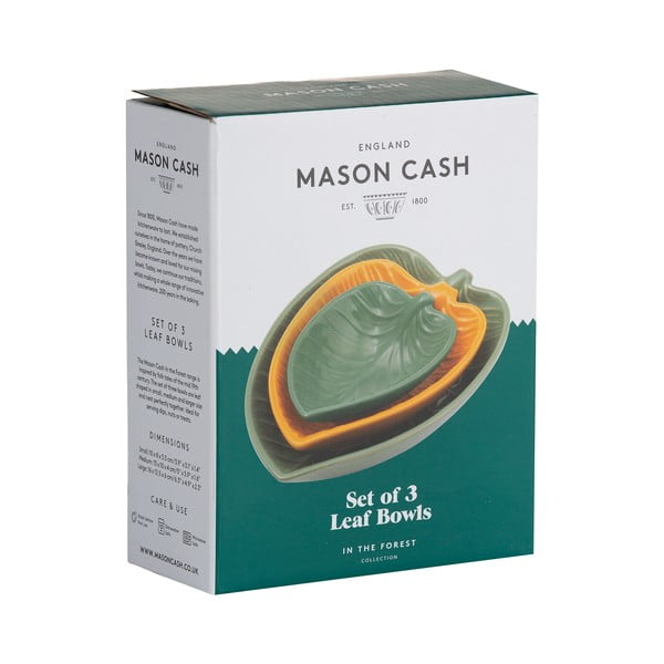 Dzelteni/zaļi keramikas trauki (3 gab.) The Forest – Mason Cash-image-1