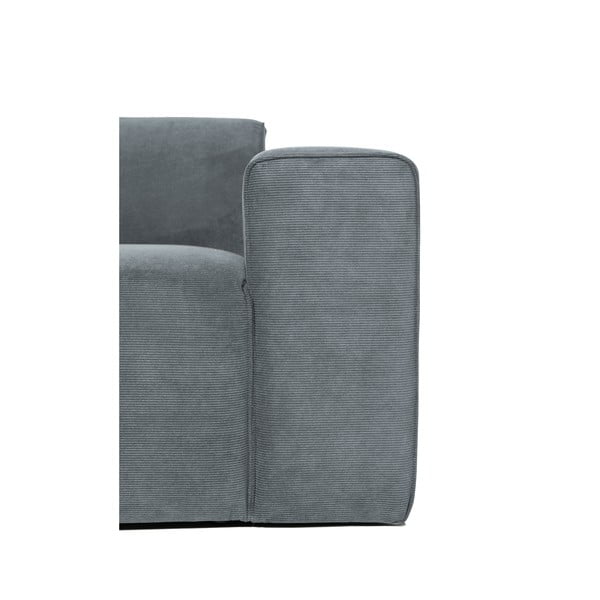 Pelēks velveta stūra dīvāns (ar labo stūri) Sting – Scandic-image-3